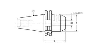 ISO 40 - DIN 69871 AD Weldon holders