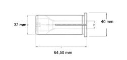 Straight Collets for High power holder for cylindrical tool shank.