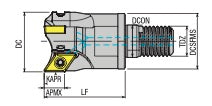 AEM90 for wall finish using ISO standard DCMT0702.. and DCMT 11T3..insert - ToolsMondo