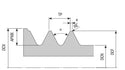 whirling insert DIN13 metric "turbo threading" for medical screw application | t09mwhirling | Whirling "turbo threading" | AKKO