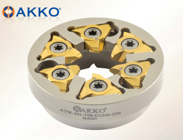 whirling cutter "turbo threading" for medical screw application | atw3whirling | Whirling "turbo threading" | AKKO