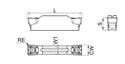 10 pcs AGD-MT grooving insert using AKKO ADKT, AAKT, AIKT and AKL holders | agdmt | AGD-MT grooving insert | AKKO