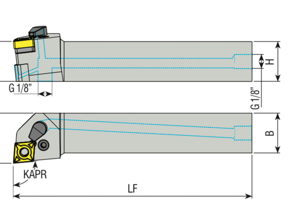 Parts for connecting turning holders with internal coolant | coolset | Coolant connector set | AKKO