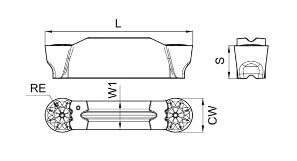 10 pcs AGD-MR grooving and profiling insert using AKKO ADKT, AAKT, AIKT and AKL holders